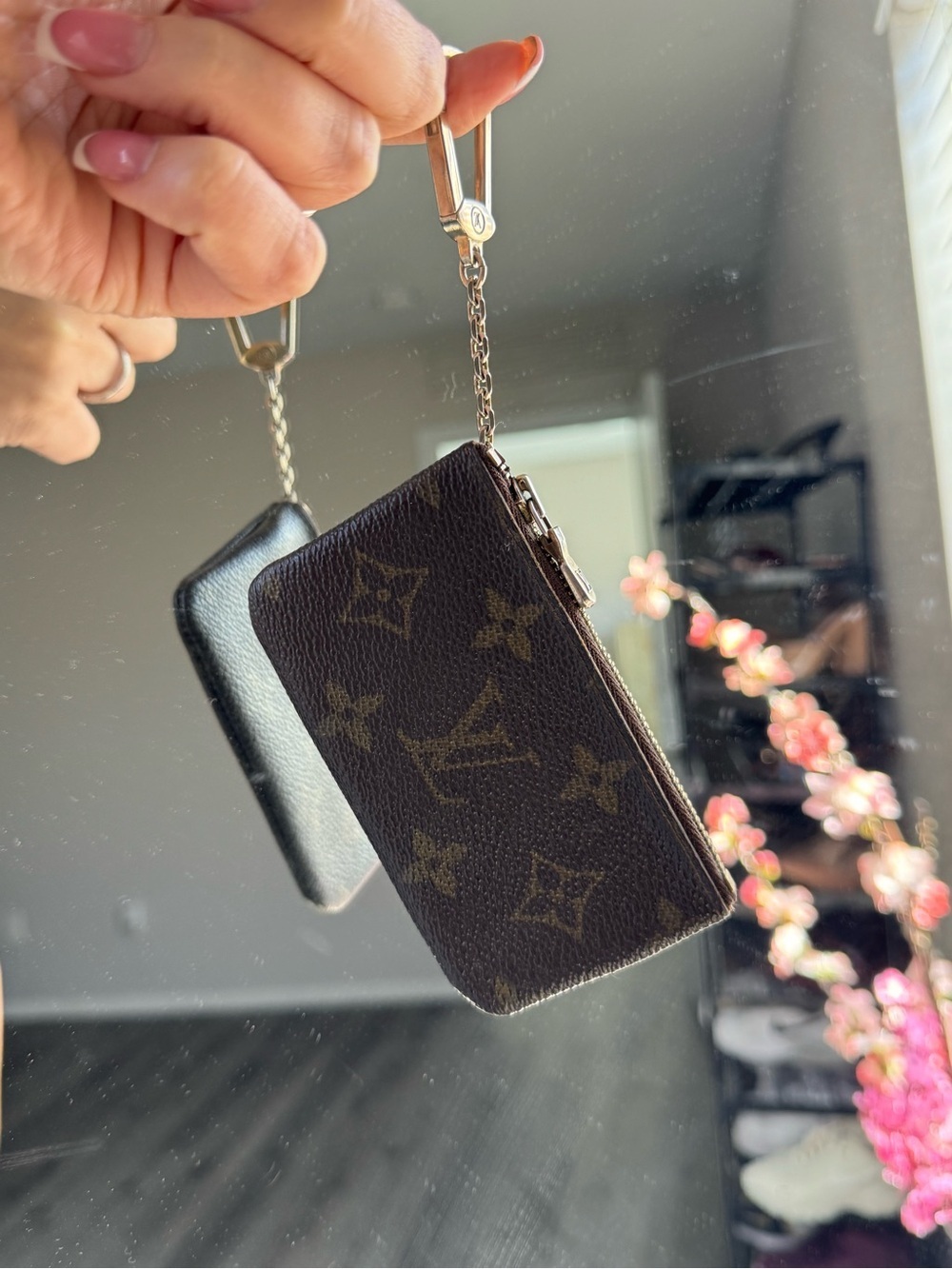 Authentic Louis Vuitton Brown Monogram Key/Coin Pouch - Picture 2 of 8